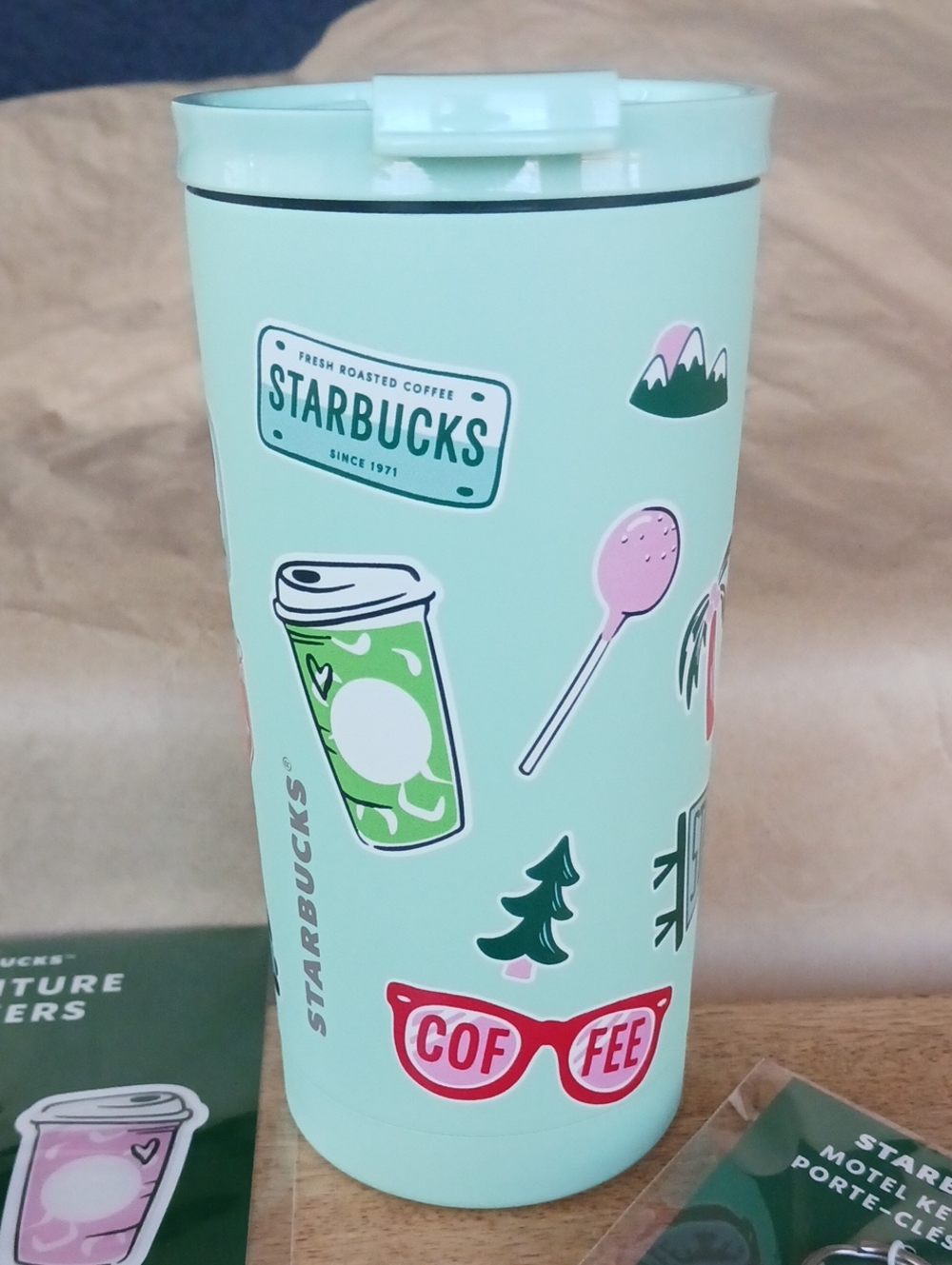 Starbucks 2026 Road Trip Collection Bundle-Tumbler, Keychain & Stickers - Picture 2 of 5